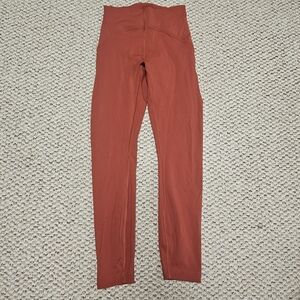 Lululemon Leggings Women Size 4 Instill High Rise Tight 28" Autumn Burnt Orange